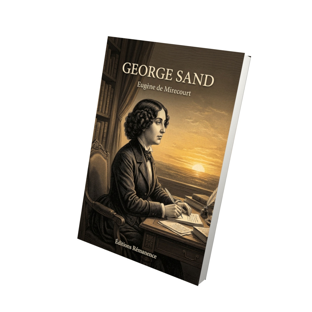 Livre George Sand par Eugène de Mirecourt - Vue 3D - Editions Remanence