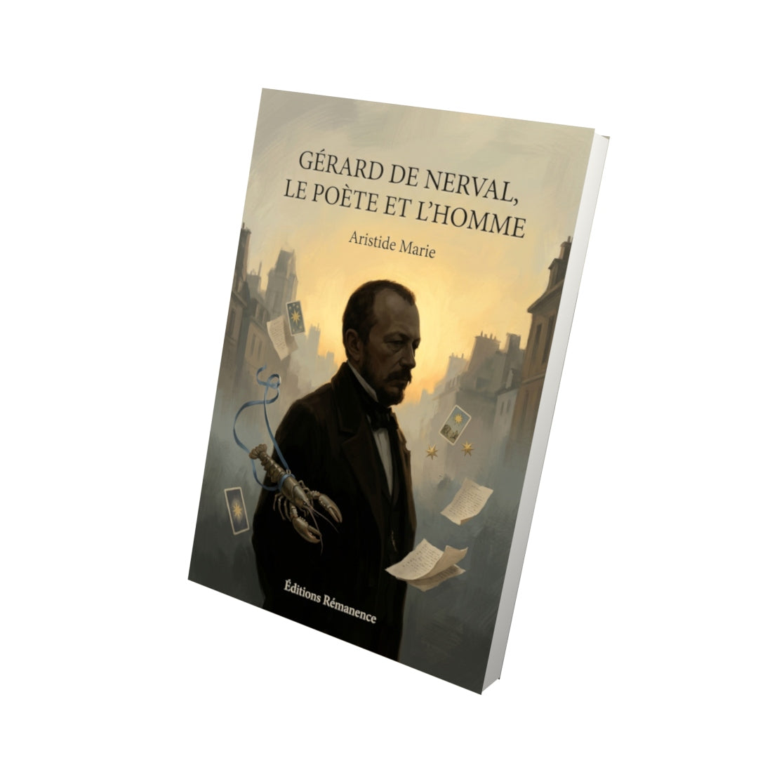 Livre Gérard de Nerval, le poète et l’homme par Aristide Marie - Vue 3D - Editions Remanence
