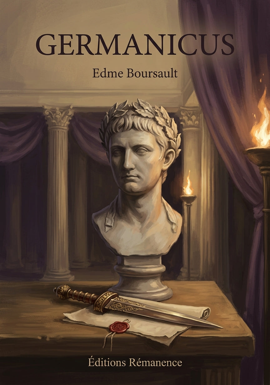 Livre Germanicus par Edme Boursault - Couverture - Editions Remanence
