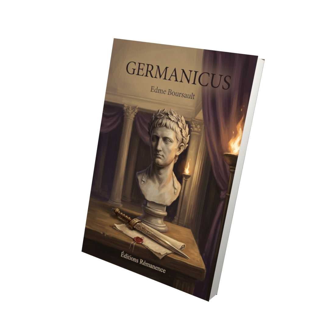 Livre Germanicus par Edme Boursault - Vue 3D - Editions Remanence