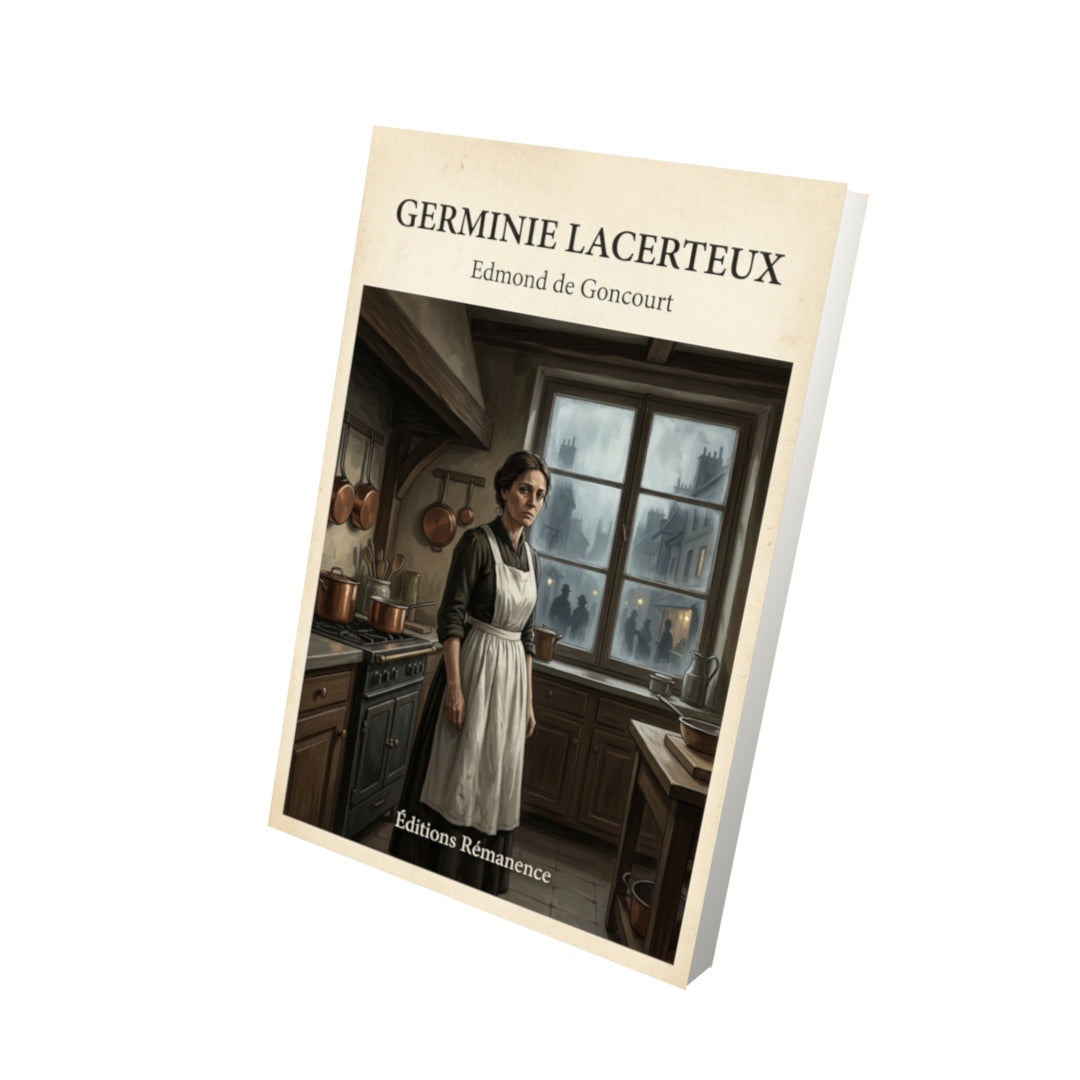 Livre Germinie Lacerteux - Edmond de Goncourt - Vue 3D - Editions Remanence