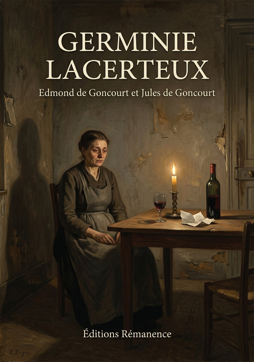 Livre Germinie Lacerteux par Edmond de Goncourt et Jules de Goncourt - Couverture - Editions Remanence