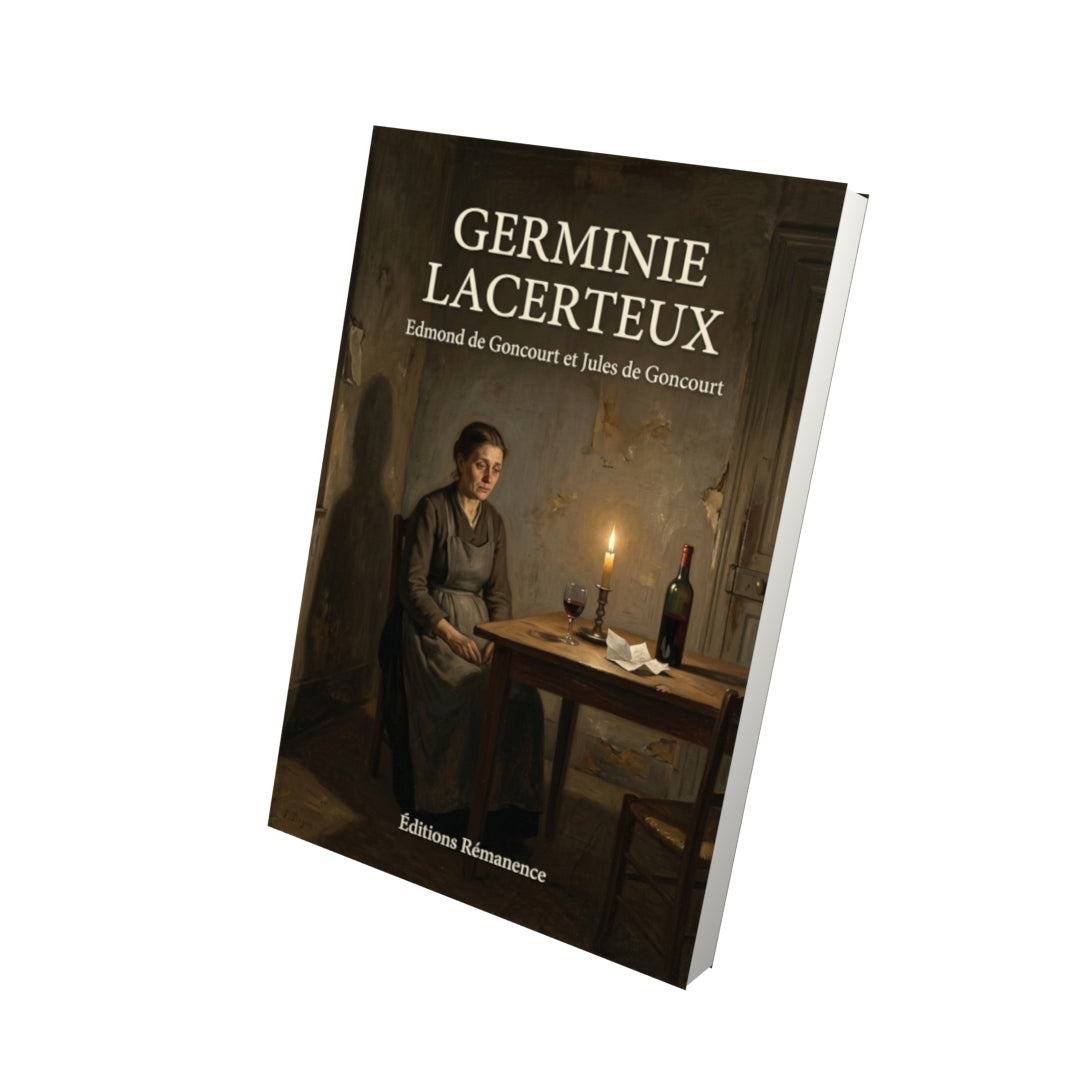 Livre Germinie Lacerteux par Edmond de Goncourt et Jules de Goncourt - Vue 3D - Editions Remanence