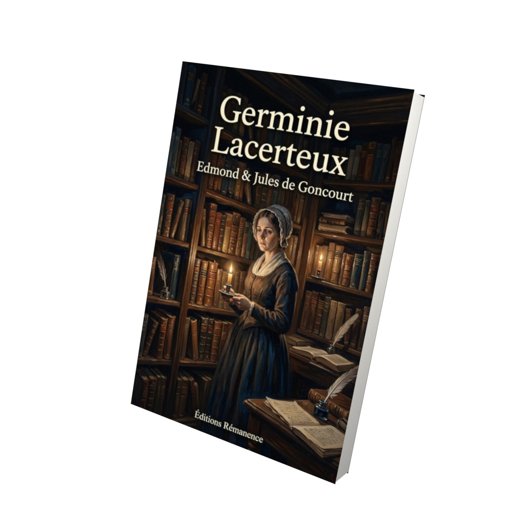 Livre Germinie Lacerteux – Edmond & Jules de Goncourt - Vue 3D - Editions Remanence