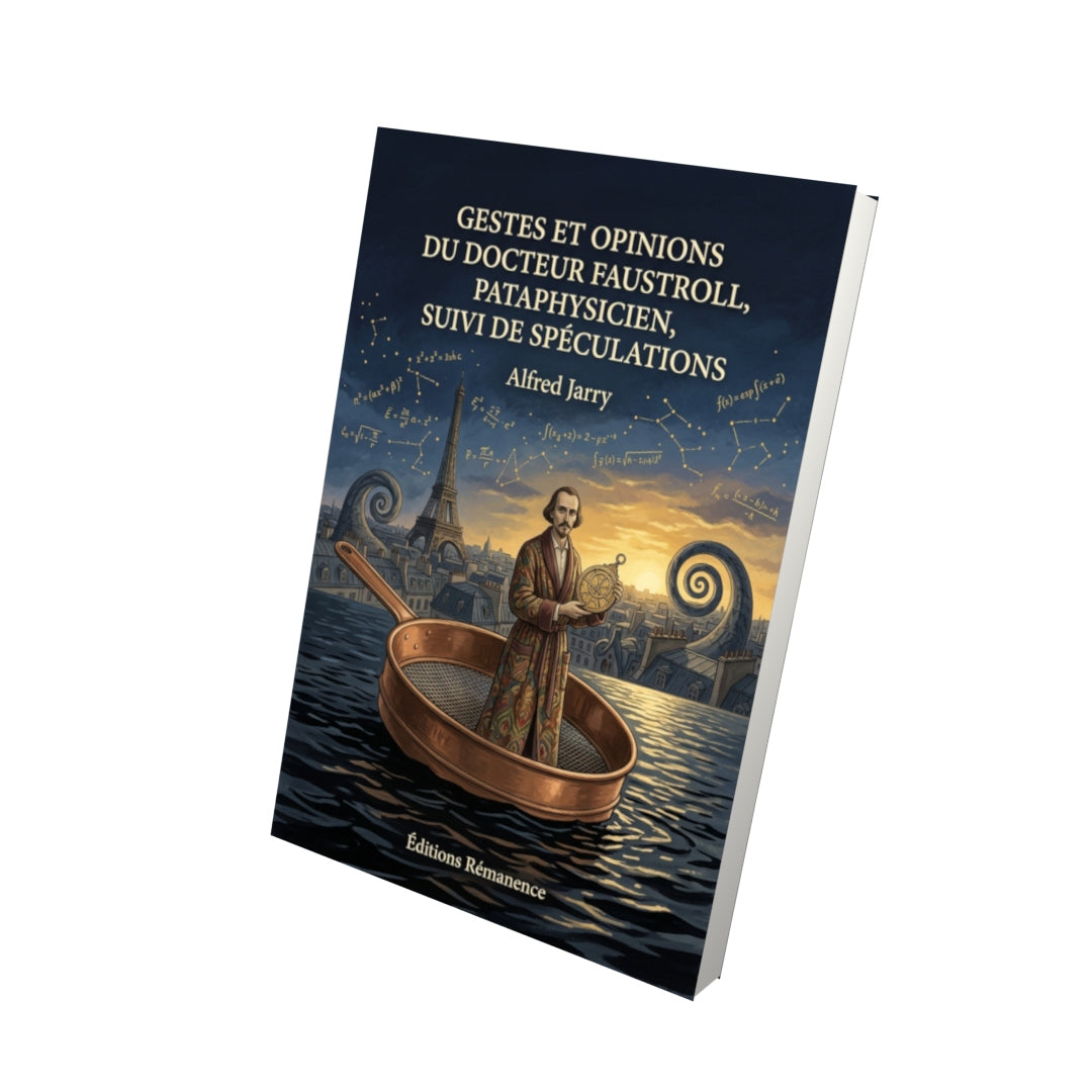 Livre Gestes et opinions du docteur Faustroll, pataphysicien, suivi de Spéculations par Alfred Jarry - Vue 3D - Editions Remanence