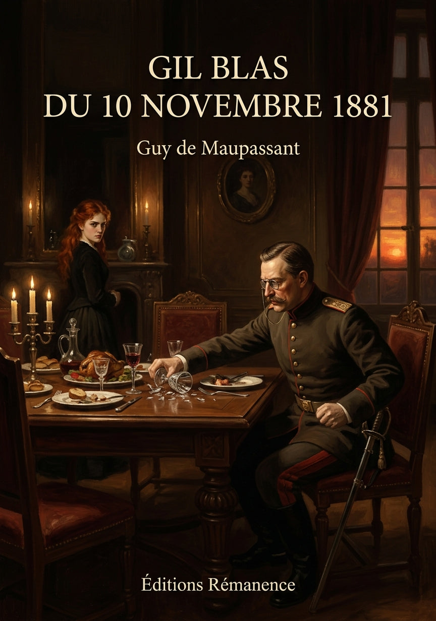 Livre Gil Blas du 10 novembre 1881 par Guy de Maupassant - Couverture - Editions Remanence
