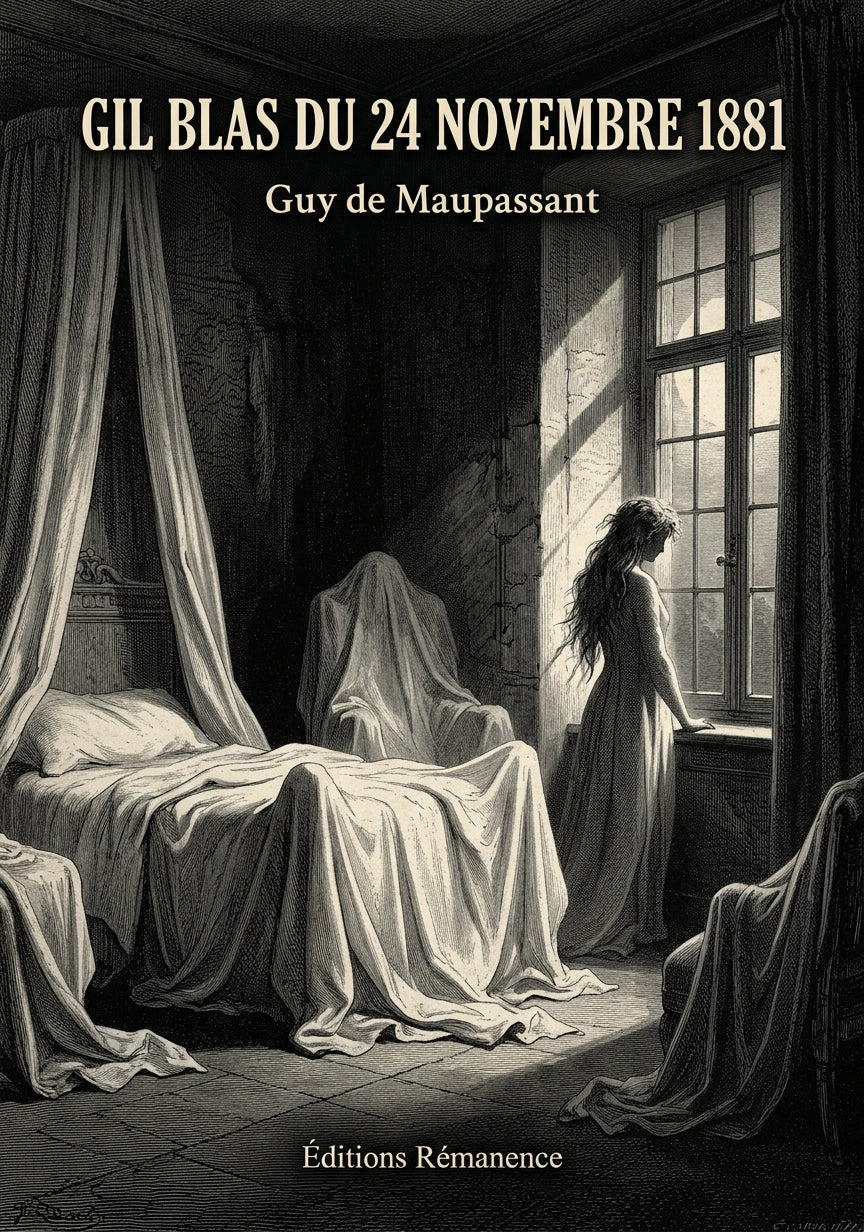 Livre Gil Blas du 24 novembre 1881 par Guy de Maupassant - Couverture - Editions Remanence