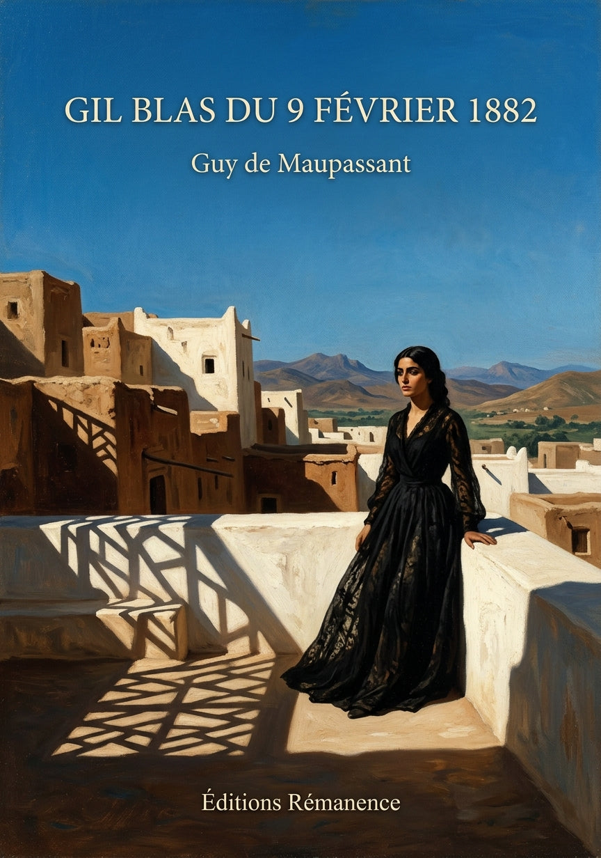 Livre Gil Blas du 9 février 1882 par Guy de Maupassant - Couverture - Editions Remanence
