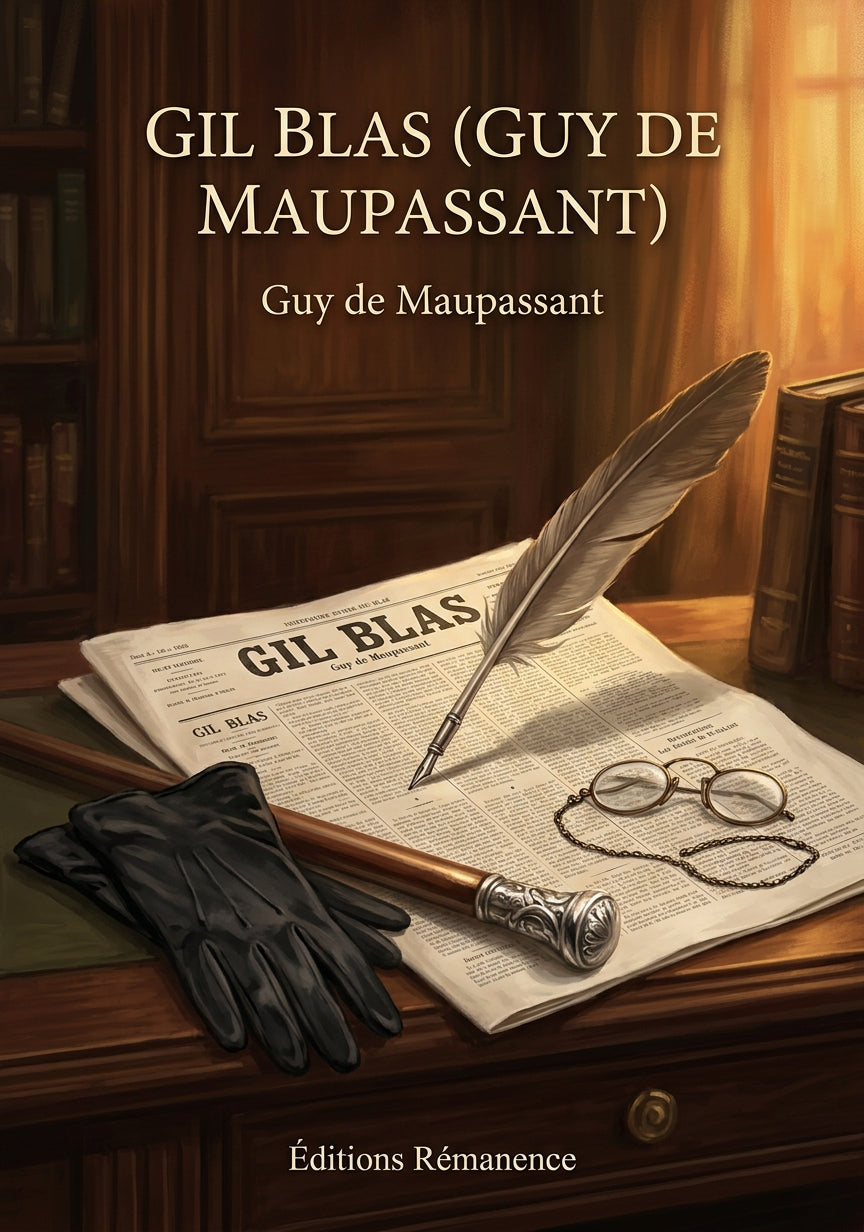 Livre Gil Blas (Guy de Maupassant) par Guy de Maupassant - Couverture - Editions Remanence