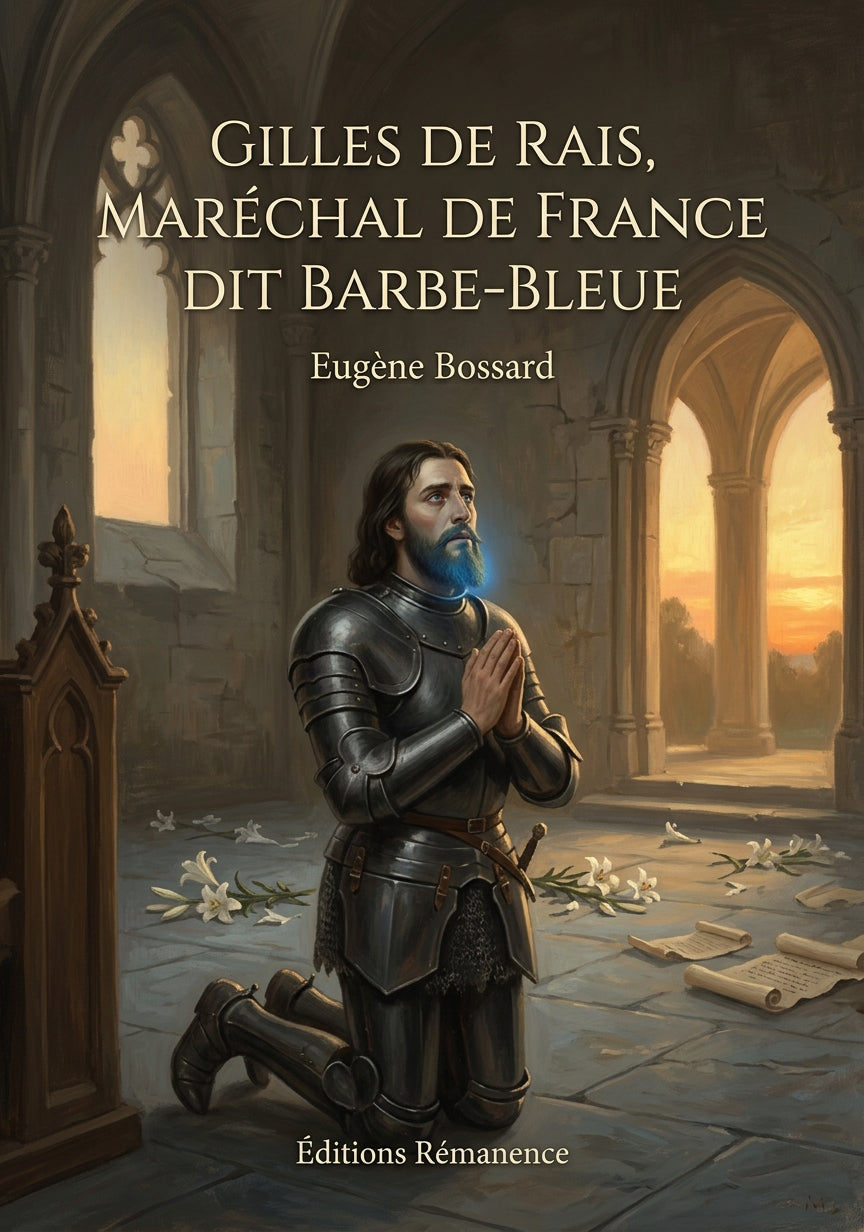 Livre Gilles de Rais, maréchal de France dit Barbe-Bleue par Eugène Bossard - Couverture - Editions Remanence