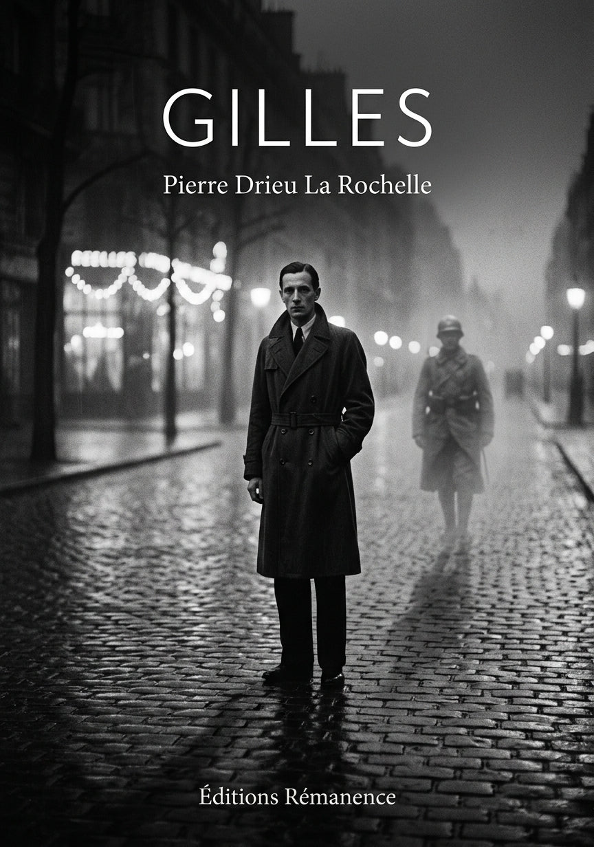 Livre Gilles par Pierre Drieu La Rochelle - Couverture - Editions Remanence