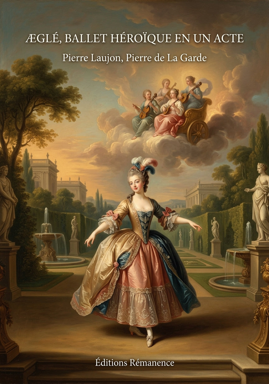 Livre Æglé, ballet héroïque en un acte par Pierre Laujon, Pierre de La Garde - Couverture - Editions Remanence