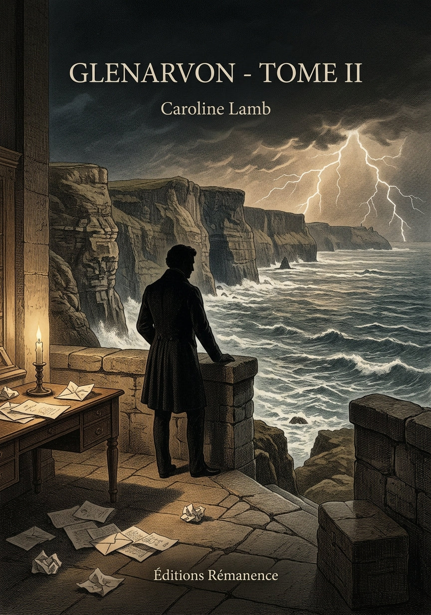 Livre Glenarvon - Tome II par Caroline Lamb - Couverture - Editions Remanence
