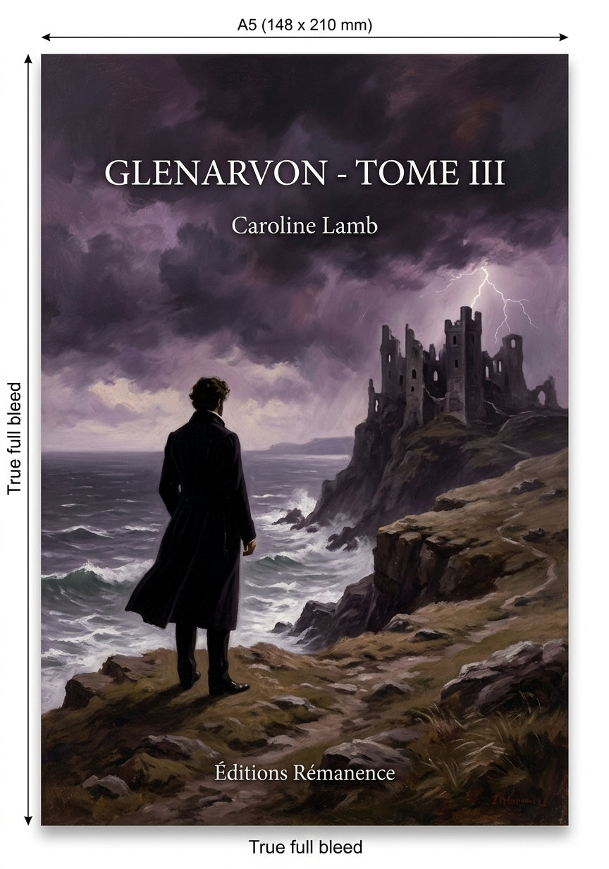 Livre Glenarvon - Tome III par Caroline Lamb - Couverture - Editions Remanence
