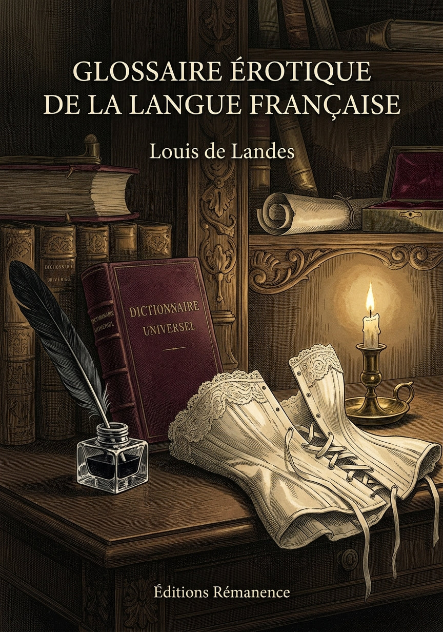 Livre Glossaire érotique de la langue française par Louis de Landes - Couverture - Editions Remanence