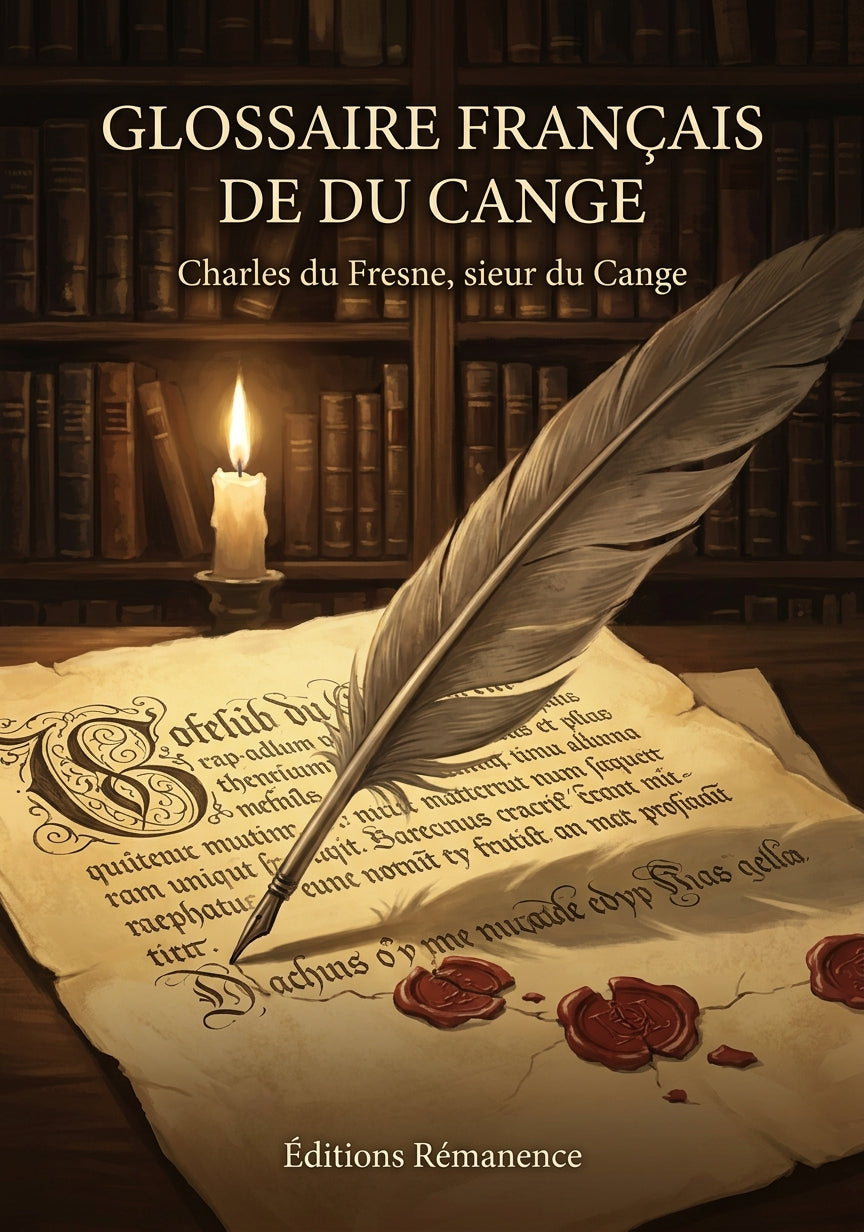 Livre Glossaire français de du Cange par Charles du Fresne, sieur du Cange - Couverture - Editions Remanence
