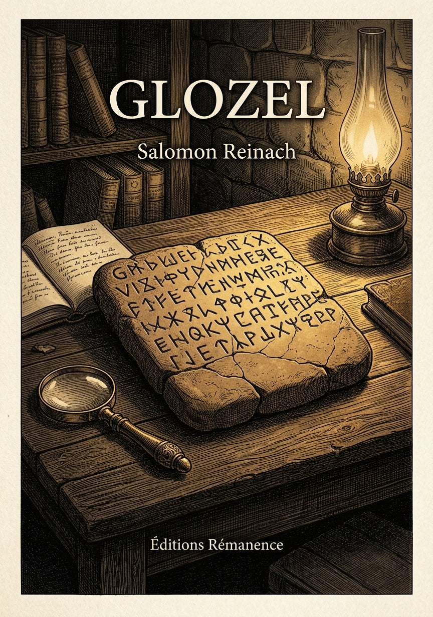 Livre Glozel par Salomon Reinach - Couverture - Editions Remanence