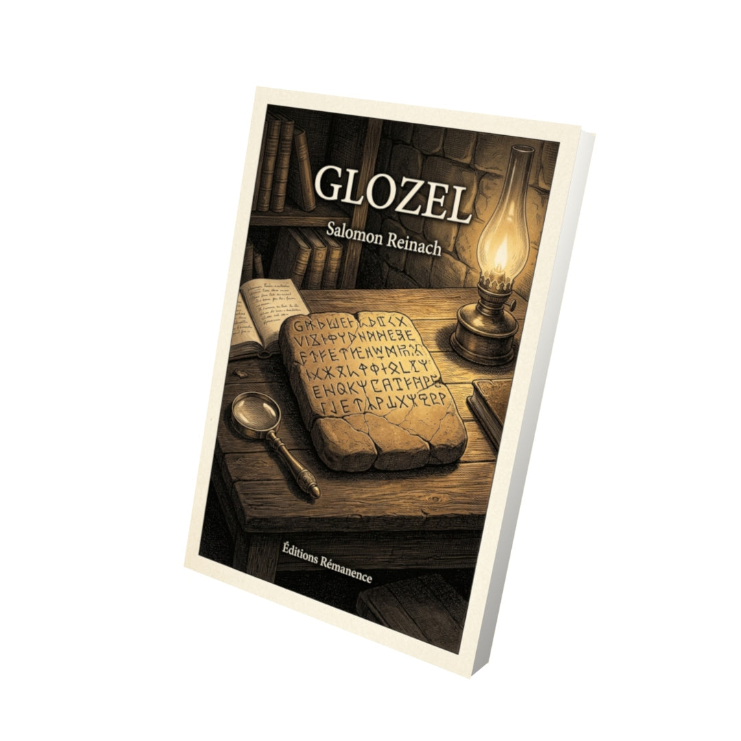 Livre Glozel par Salomon Reinach - Vue 3D - Editions Remanence