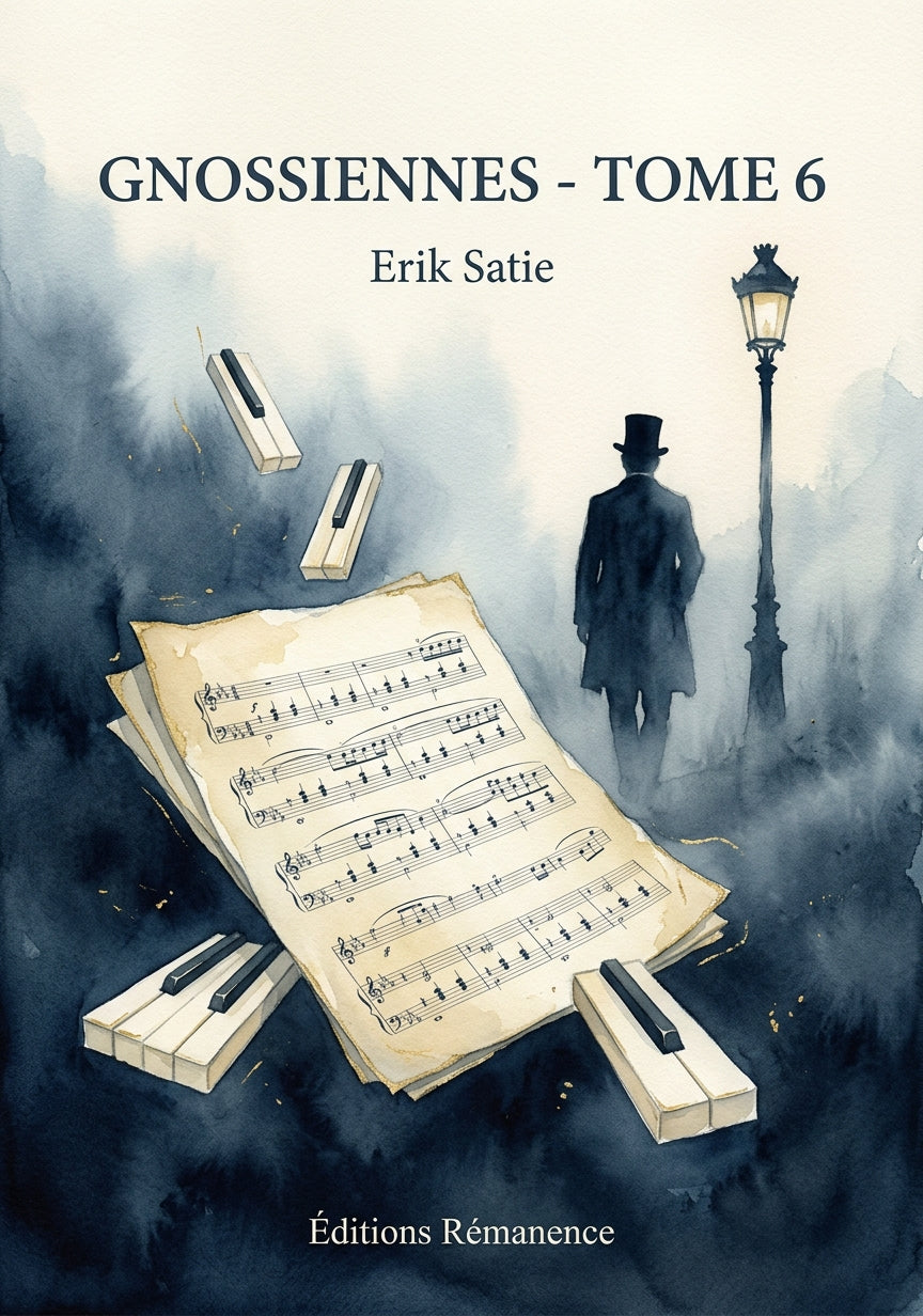 Livre Gnossiennes - Tome 6 par Erik Satie - Couverture - Editions Remanence