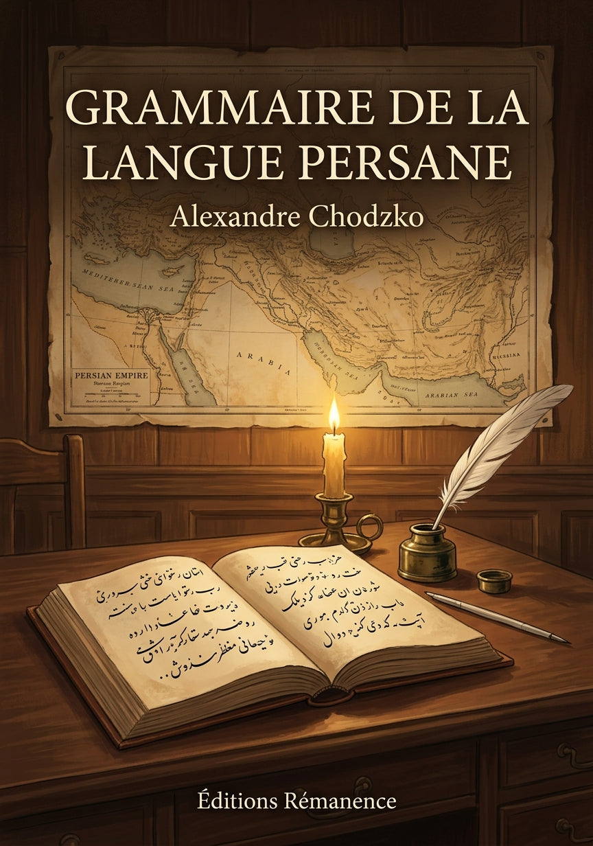 Livre Grammaire de la langue persane par Alexandre Chodzko - Couverture - Editions Remanence
