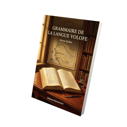 Livre Grammaire de la langue volofe par Aloyse Kobès - Vue 3D - Editions Remanence