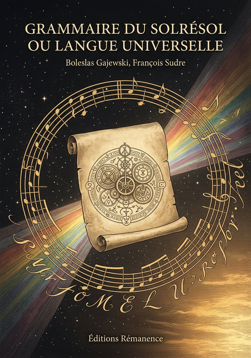 Livre Grammaire du Solrésol ou Langue Universelle par Boleslas Gajewski, François Sudre - Couverture - Editions Remanence