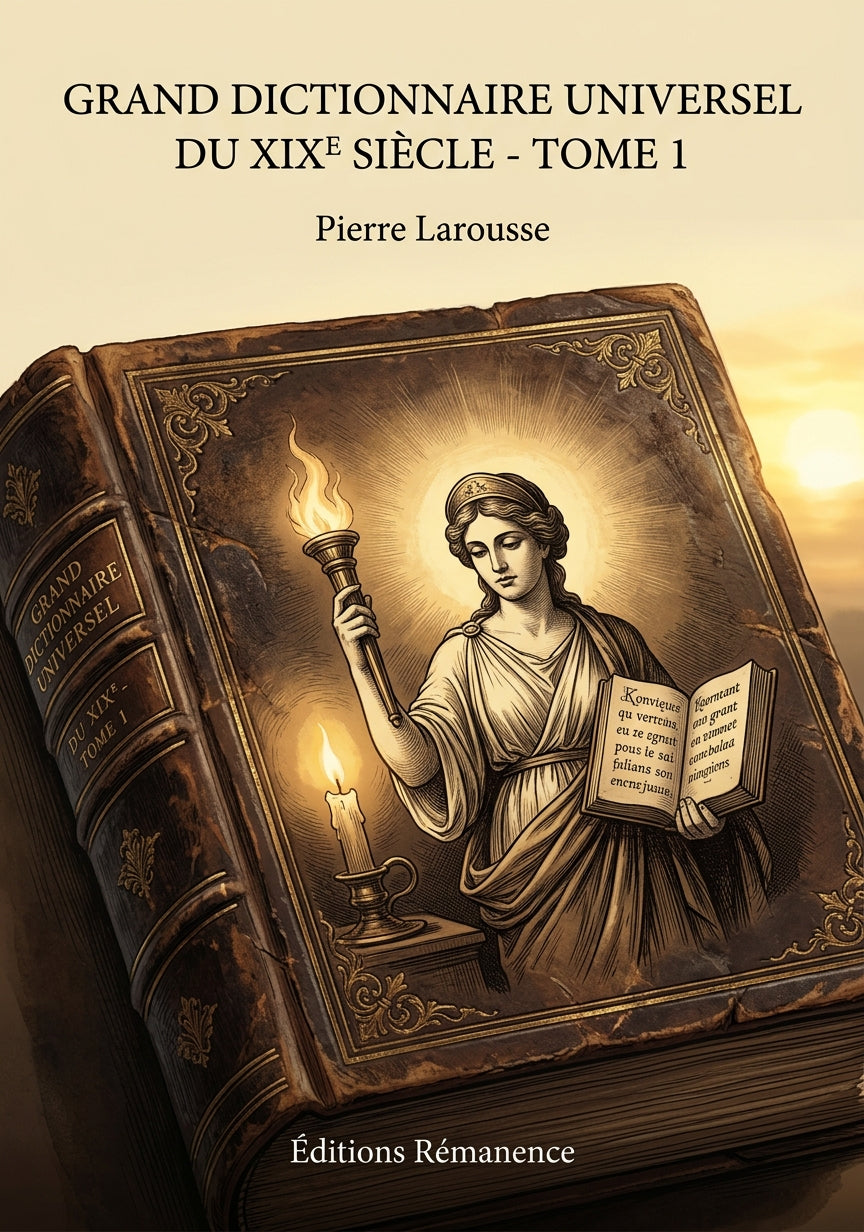 Livre Grand dictionnaire universel du XIXe siècle - Fj-Fris - Tome 8 par Pierre Larousse - Couverture - Editions Remanence