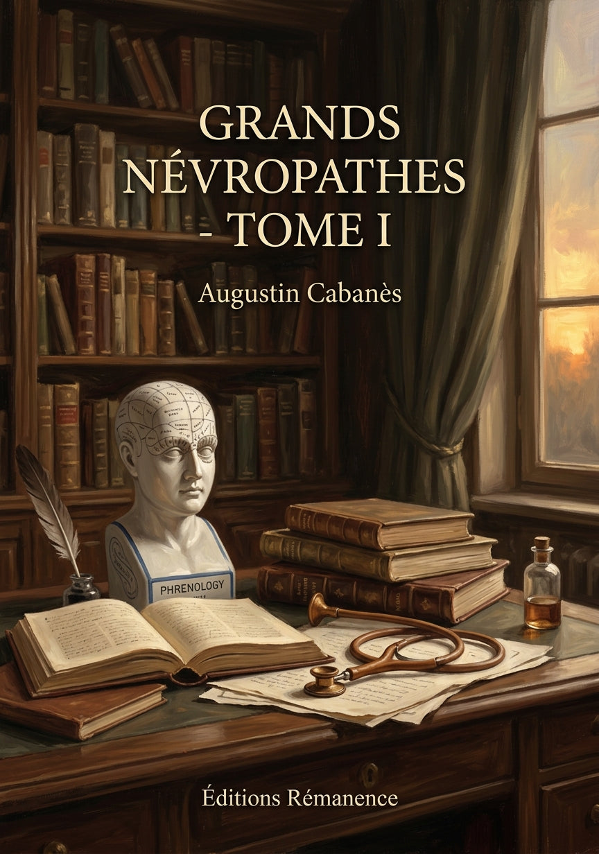 Livre Grands névropathes - Tome I par Augustin Cabanès - Couverture - Editions Remanence