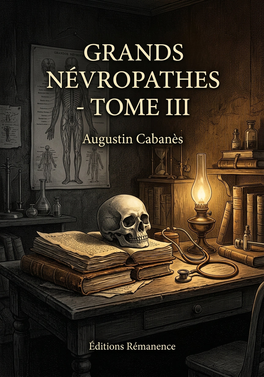 Livre Grands névropathes - Tome III par Augustin Cabanès - Couverture - Editions Remanence