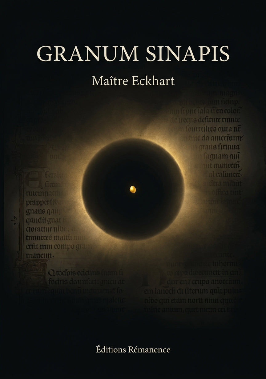 Livre Granum Sinapis par Maître Eckhart - Couverture - Editions Remanence