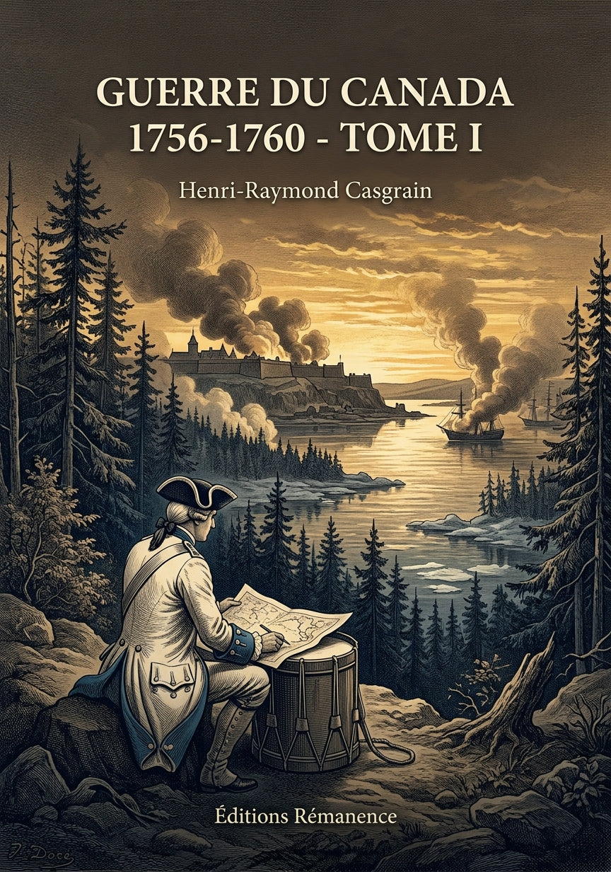 Livre Guerre du Canada 1756-1760 - Tome I par Henri-Raymond Casgrain - Couverture - Editions Remanence