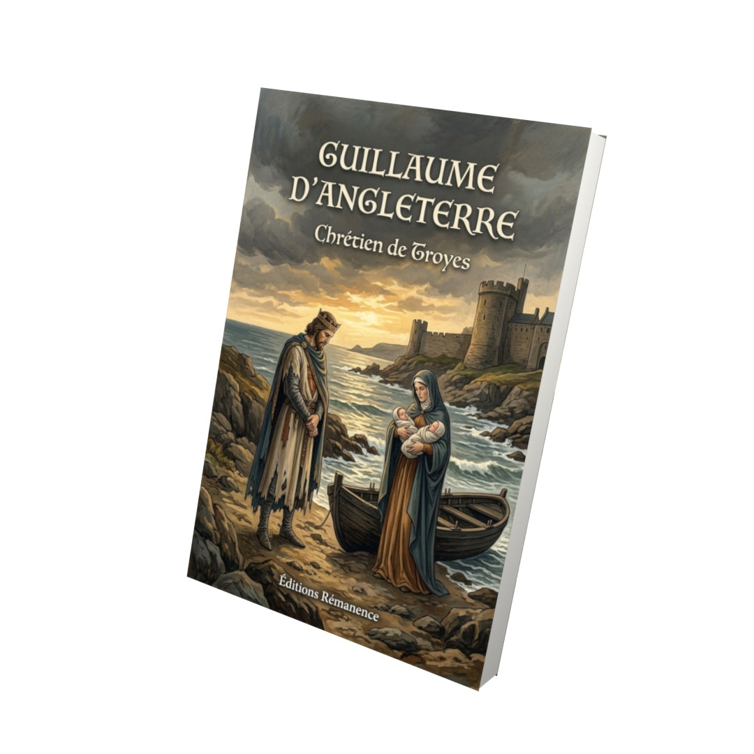 Livre Guillaume d’Angleterre par Chrétien de Troyes - Vue 3D - Editions Remanence