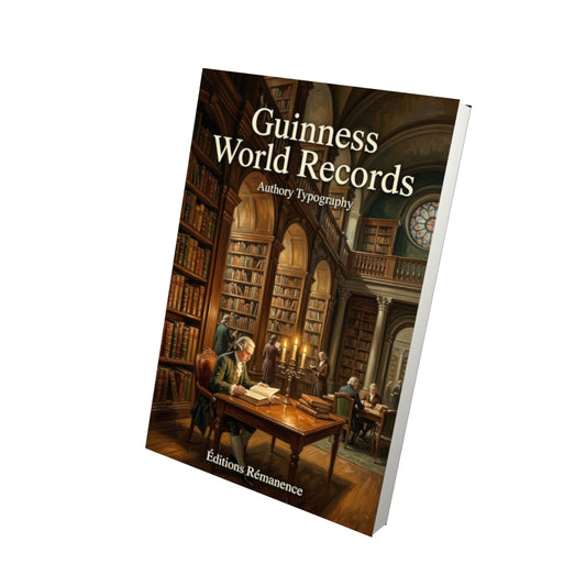 Livre Guinness World Records - Vue 3D - Editions Remanence