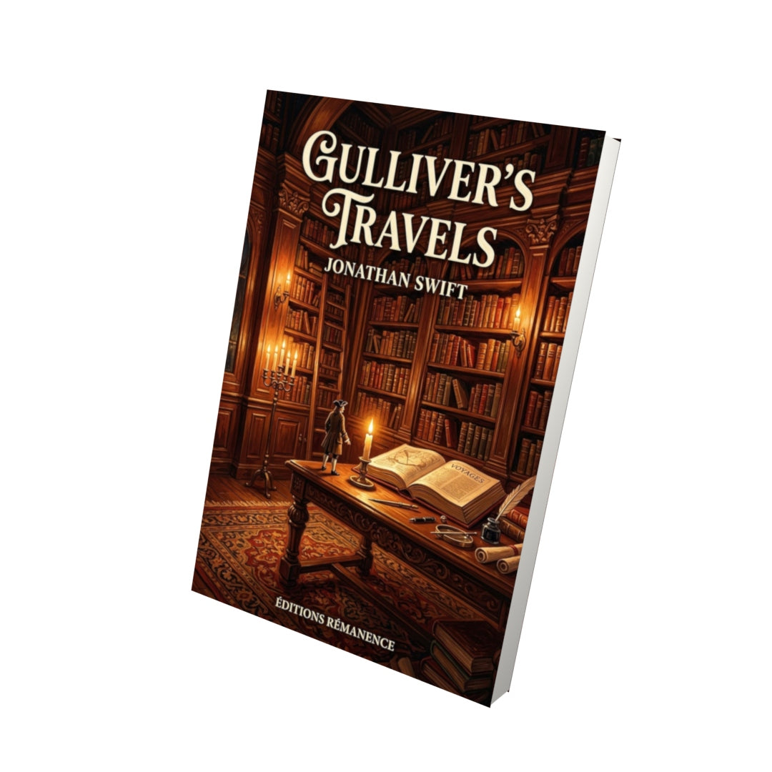 Livre Gulliver's Travels – Jonathan Swift - Vue 3D - Editions Remanence