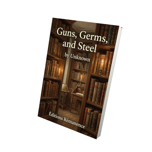 Livre Guns, Germs, and Steel - Vue 3D - Editions Remanence