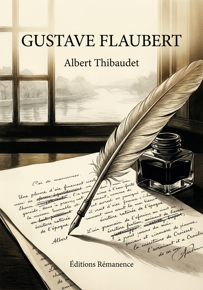 Livre Gustave Flaubert par Albert Thibaudet - Couverture - Editions Remanence