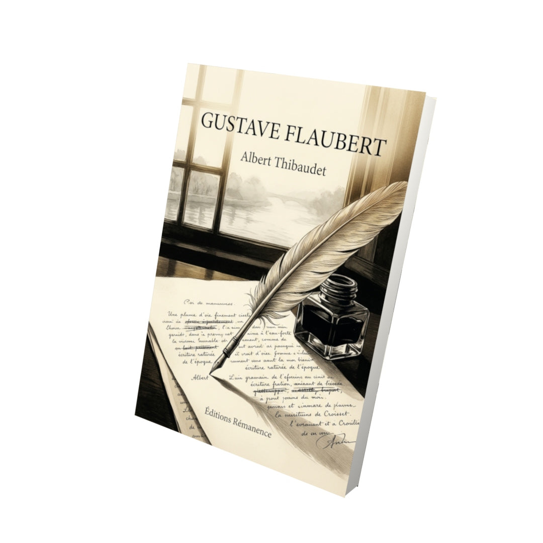 Livre Gustave Flaubert par Albert Thibaudet - Vue 3D - Editions Remanence