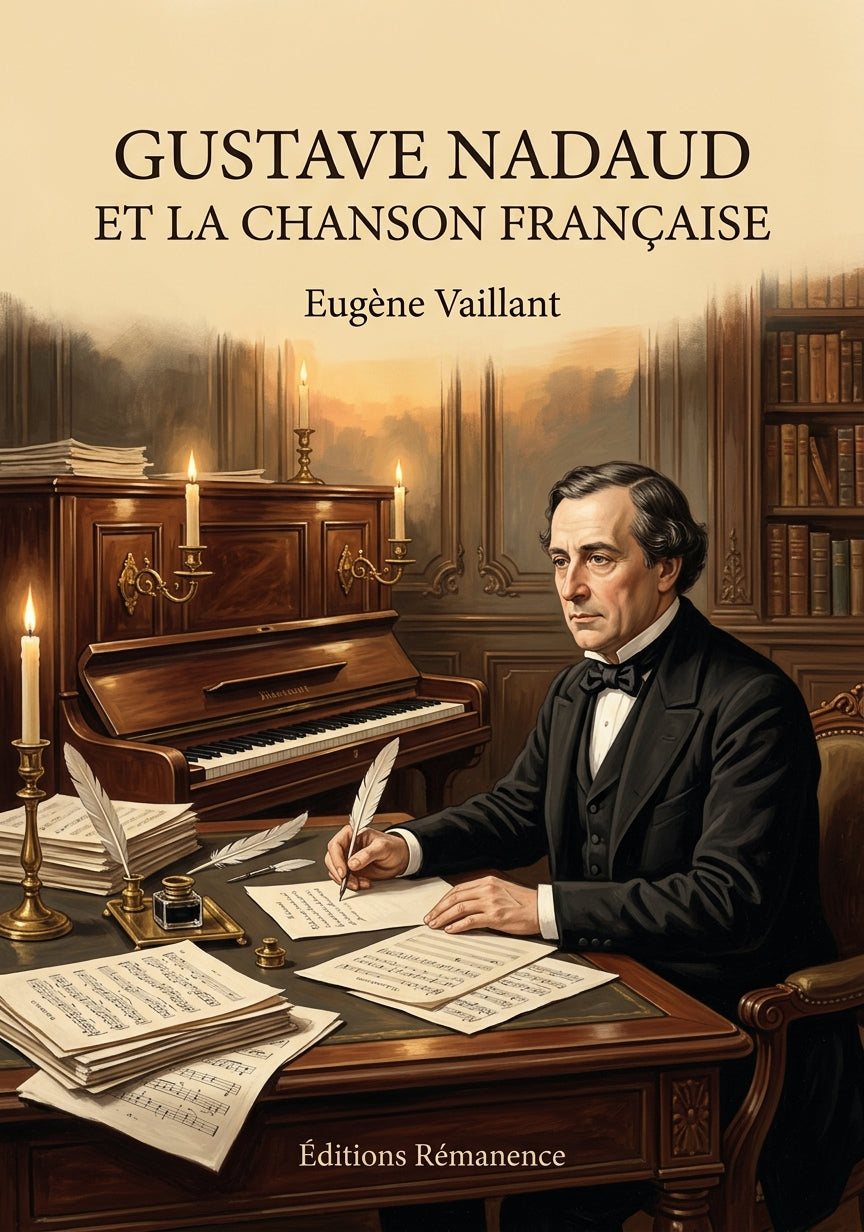 Livre Gustave Nadaud et la Chanson française par Eugène Vaillant - Couverture - Editions Remanence
