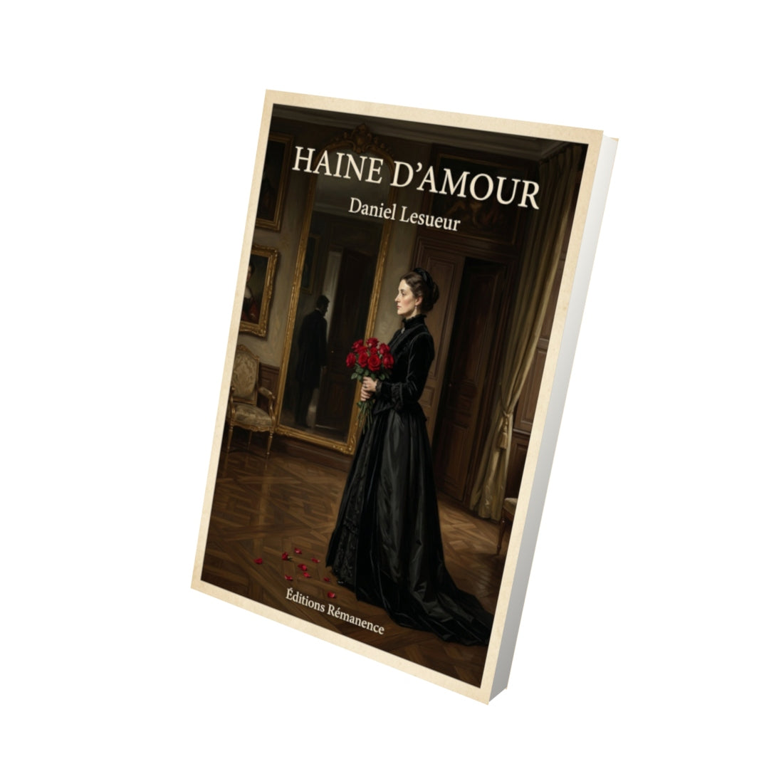Livre Haine d'amour - Daniel Lesueur - Vue 3D - Editions Remanence