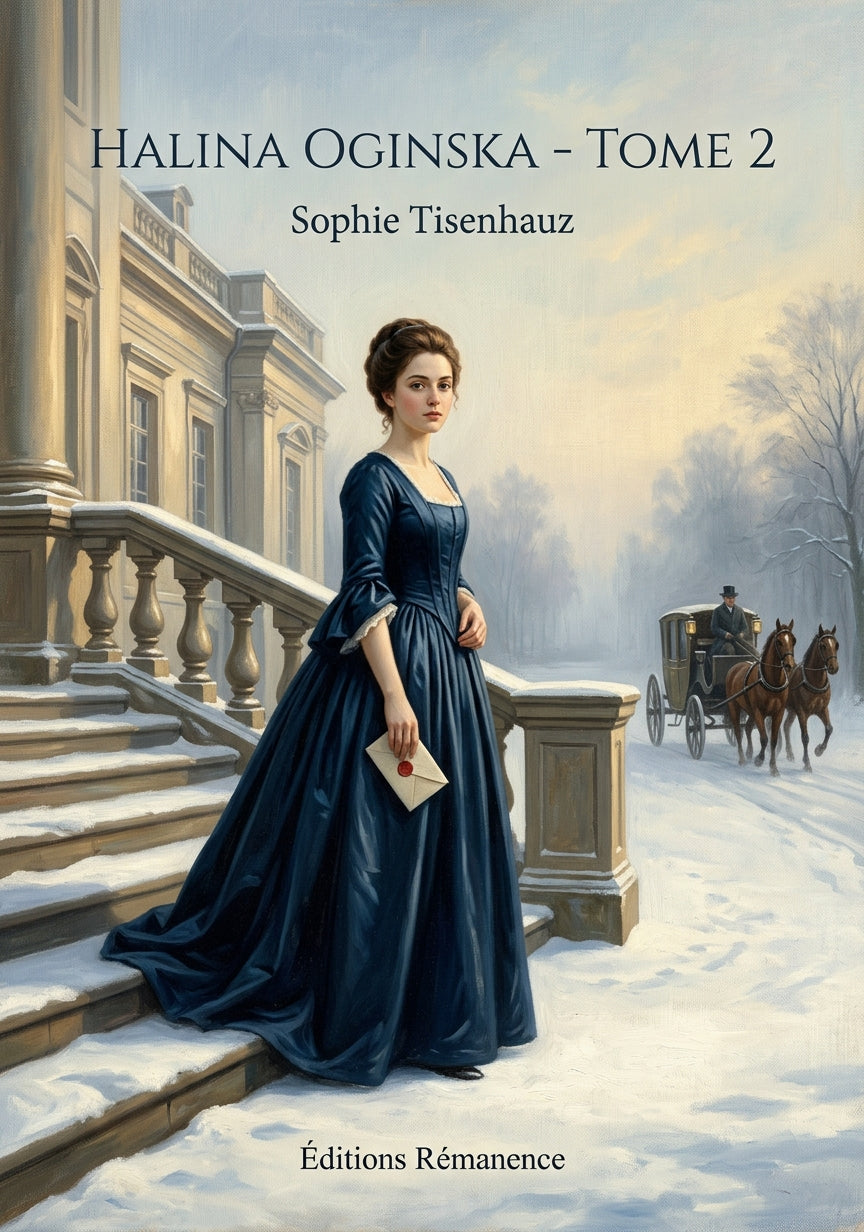 Livre Halina Oginska - Tome 2 par Sophie Tisenhauz - Couverture - Editions Remanence