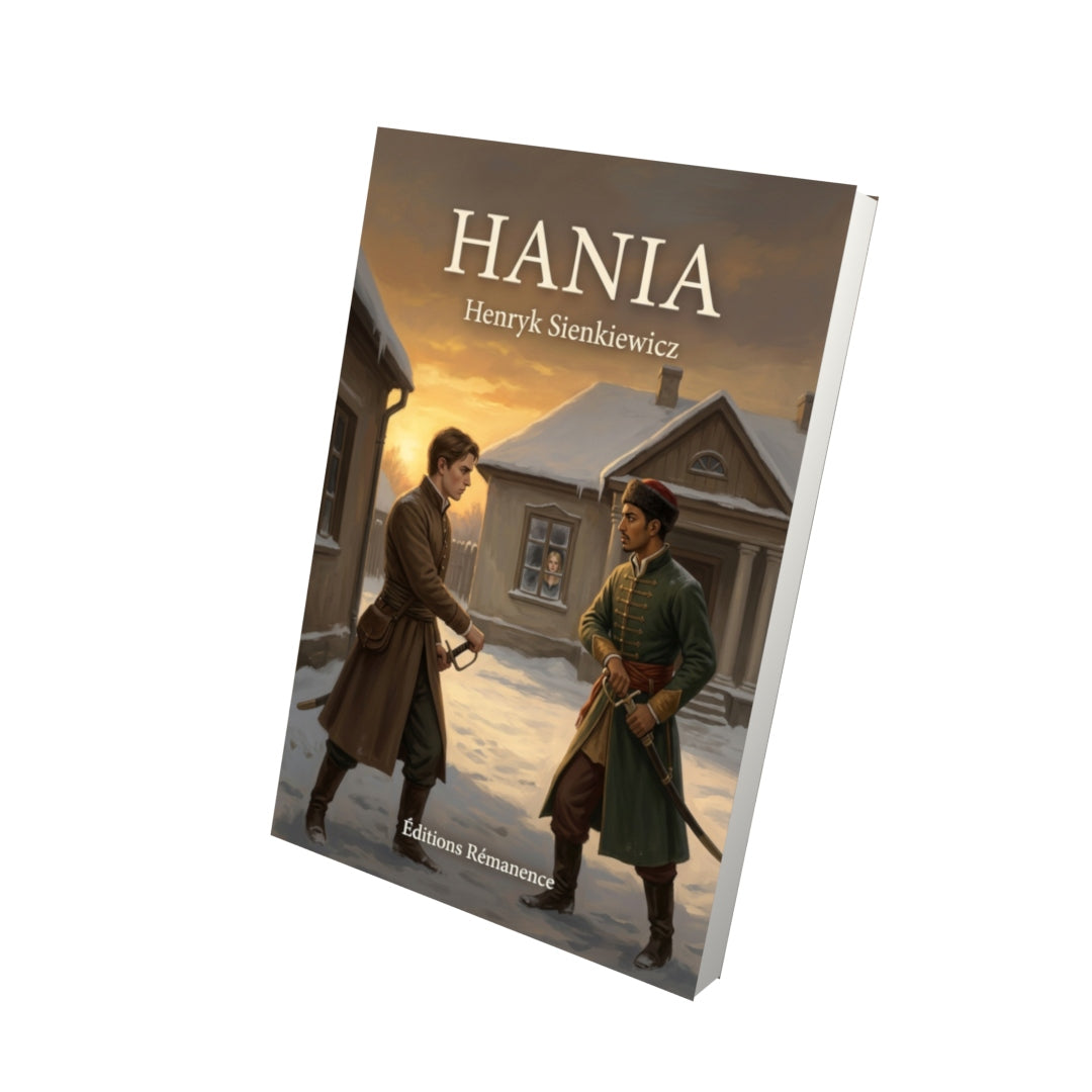 Livre Hania par Henryk Sienkiewicz - Vue 3D - Editions Remanence