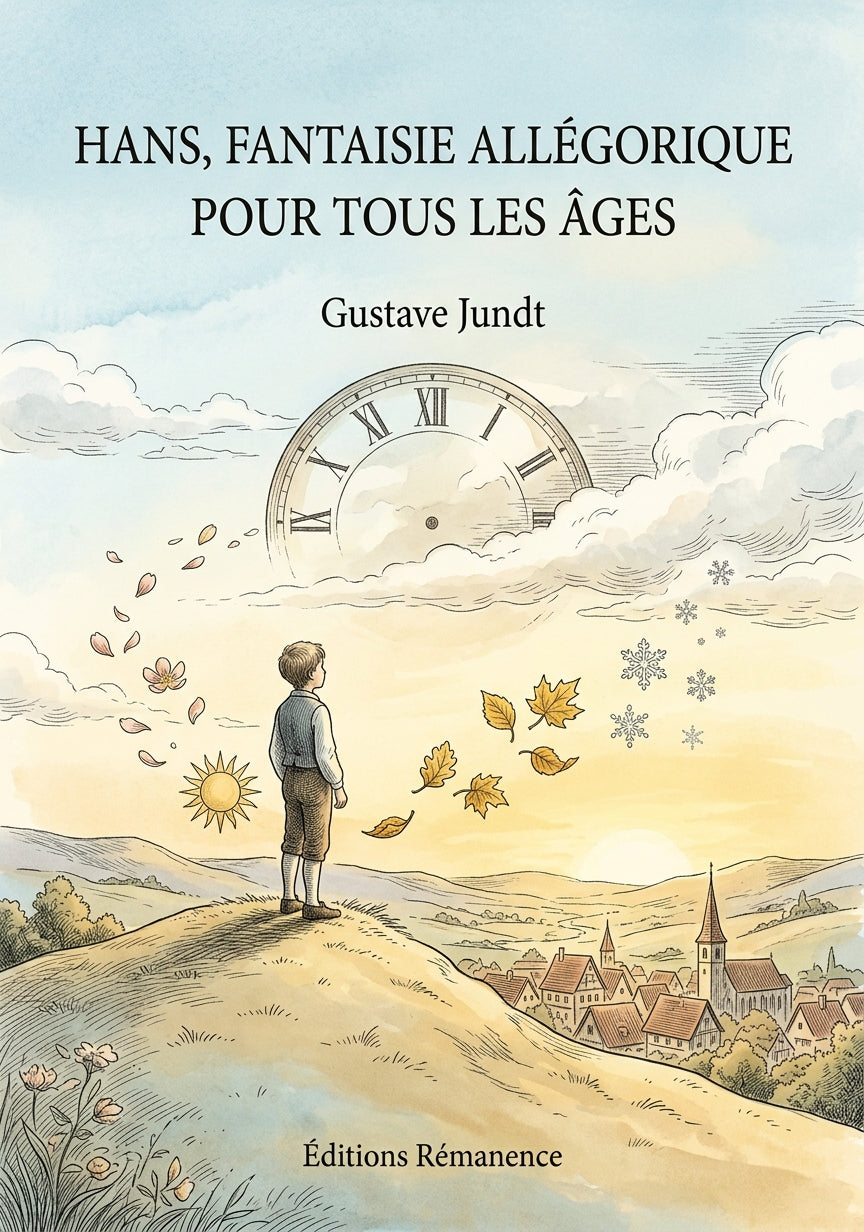 Livre Hans, fantaisie allégorique pour tous les âges par Gustave Jundt - Couverture - Editions Remanence