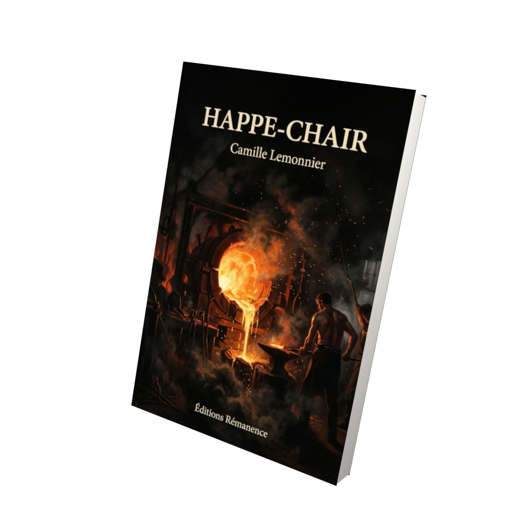 Livre Happe-Chair par Camille Lemonnier - Vue 3D - Editions Remanence