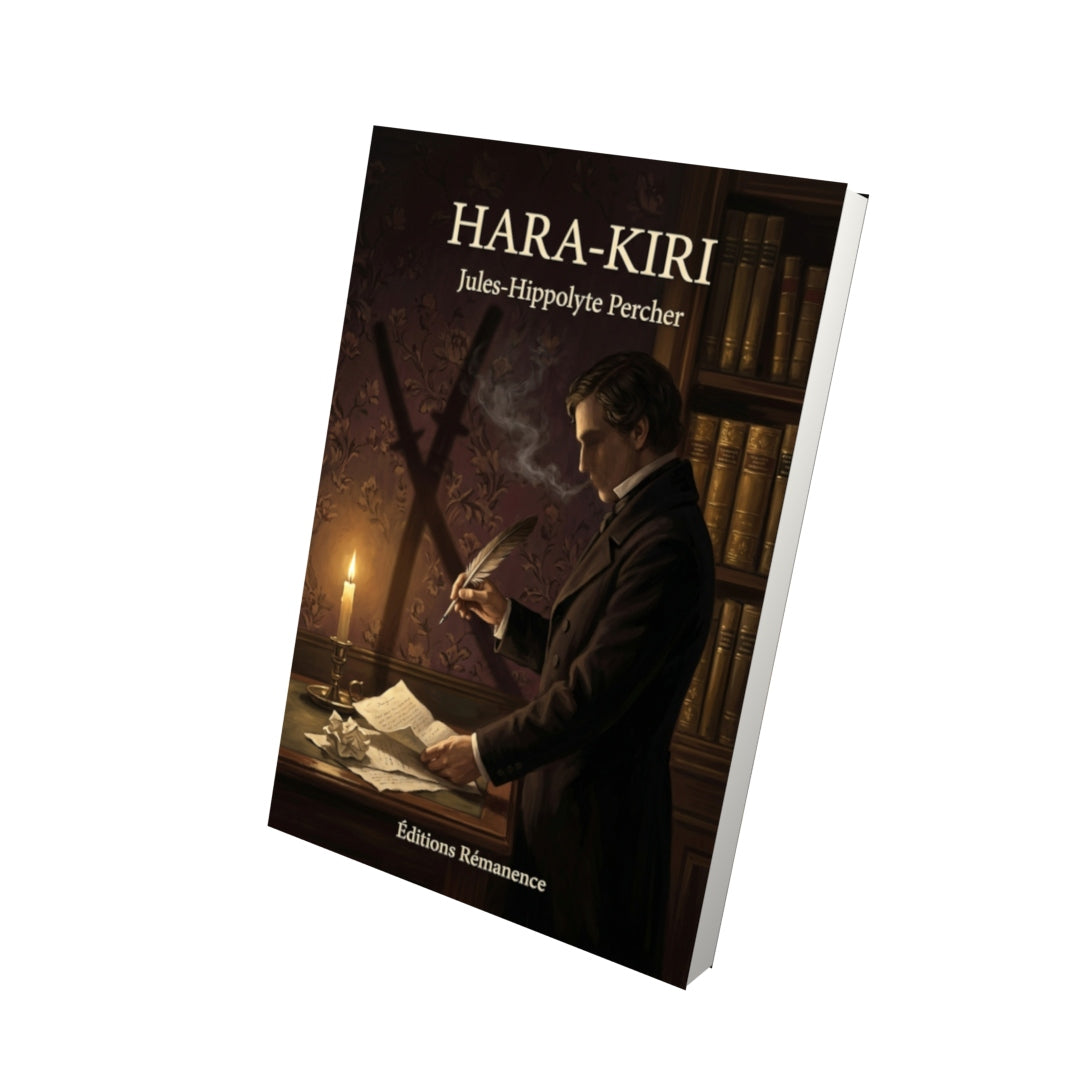 Livre Hara-Kiri par Jules-Hippolyte Percher - Vue 3D - Editions Remanence