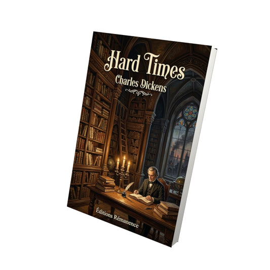 Livre Hard Times – Charles Dickens - Vue 3D - Editions Remanence