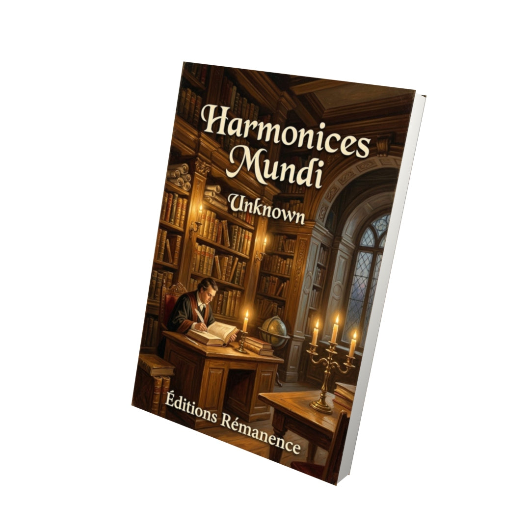 Livre Harmonices Mundi - Vue 3D - Editions Remanence