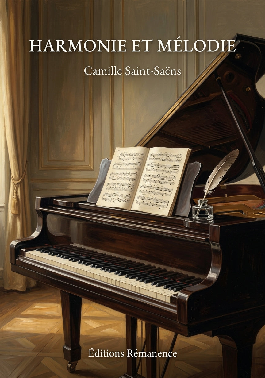 Livre Harmonie et Mélodie par Camille Saint-Saëns - Couverture - Editions Remanence