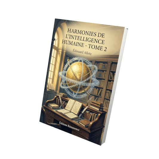 Livre Harmonies de l’intelligence humaine - Tome 2 par Édouard Alletz - Vue 3D - Editions Remanence