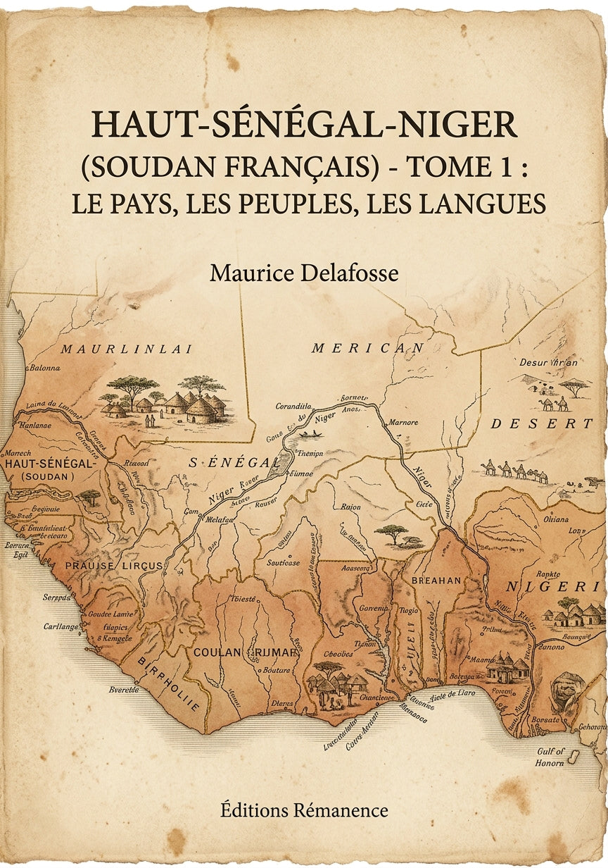 Haut-Sénégal-Niger (Soudan français) - Tome 1 : Le pays, les peuples, les langues - Maurice Delafosse (Couverture)