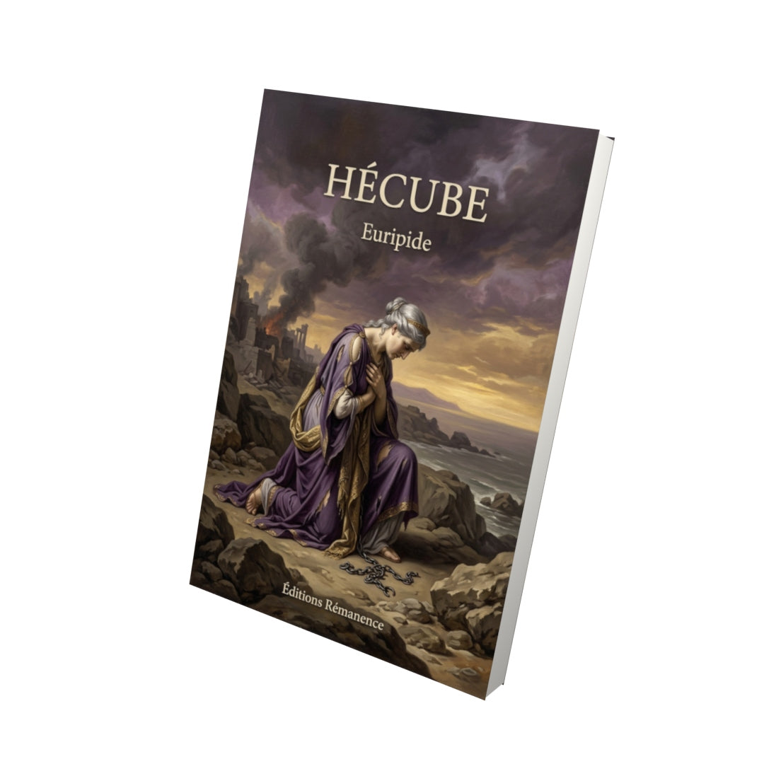 Livre Hécube par Euripide - Vue 3D - Editions Remanence